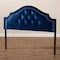 Baxton Studio Cora Royal Blue Velvet Upholstered Queen Size Headboard 154-9323 - alternate 7